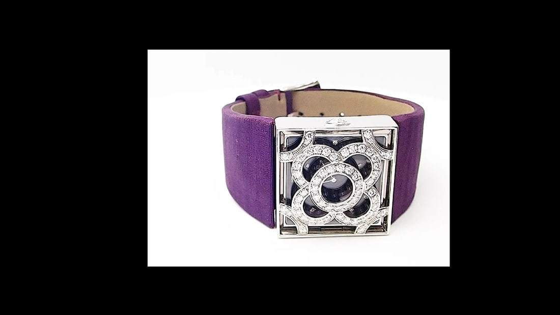 Rare! Authentic Audemars Piguet Danae 18k White Gold Diamond Satin Ladies Watch - 2