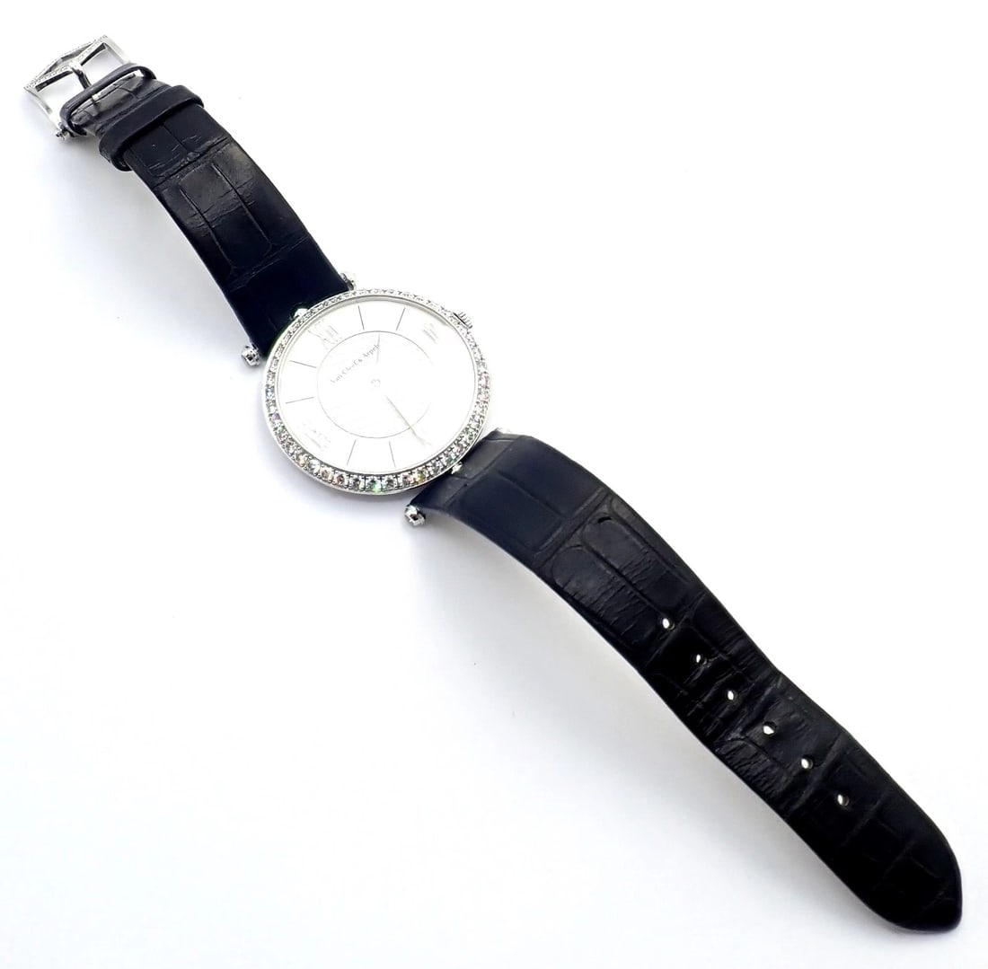 Van Cleef & Arpels Pierre Arpels 18K White Gold Diamond 38mm Watch Cert. Box! - 8