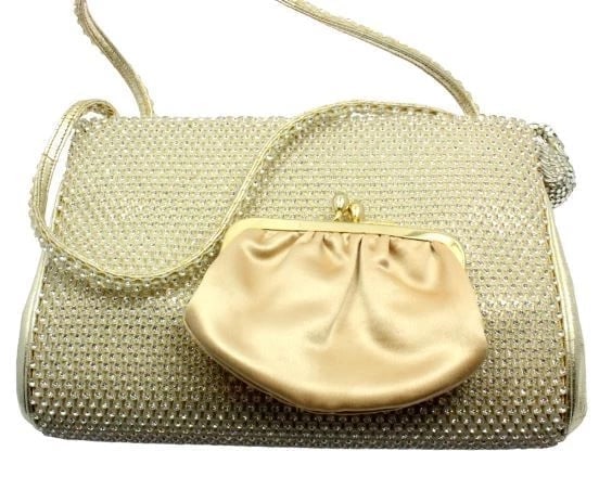 Judith Leiber Swarovski Crystal Swan White Clutch Purse Evening Bag - 9