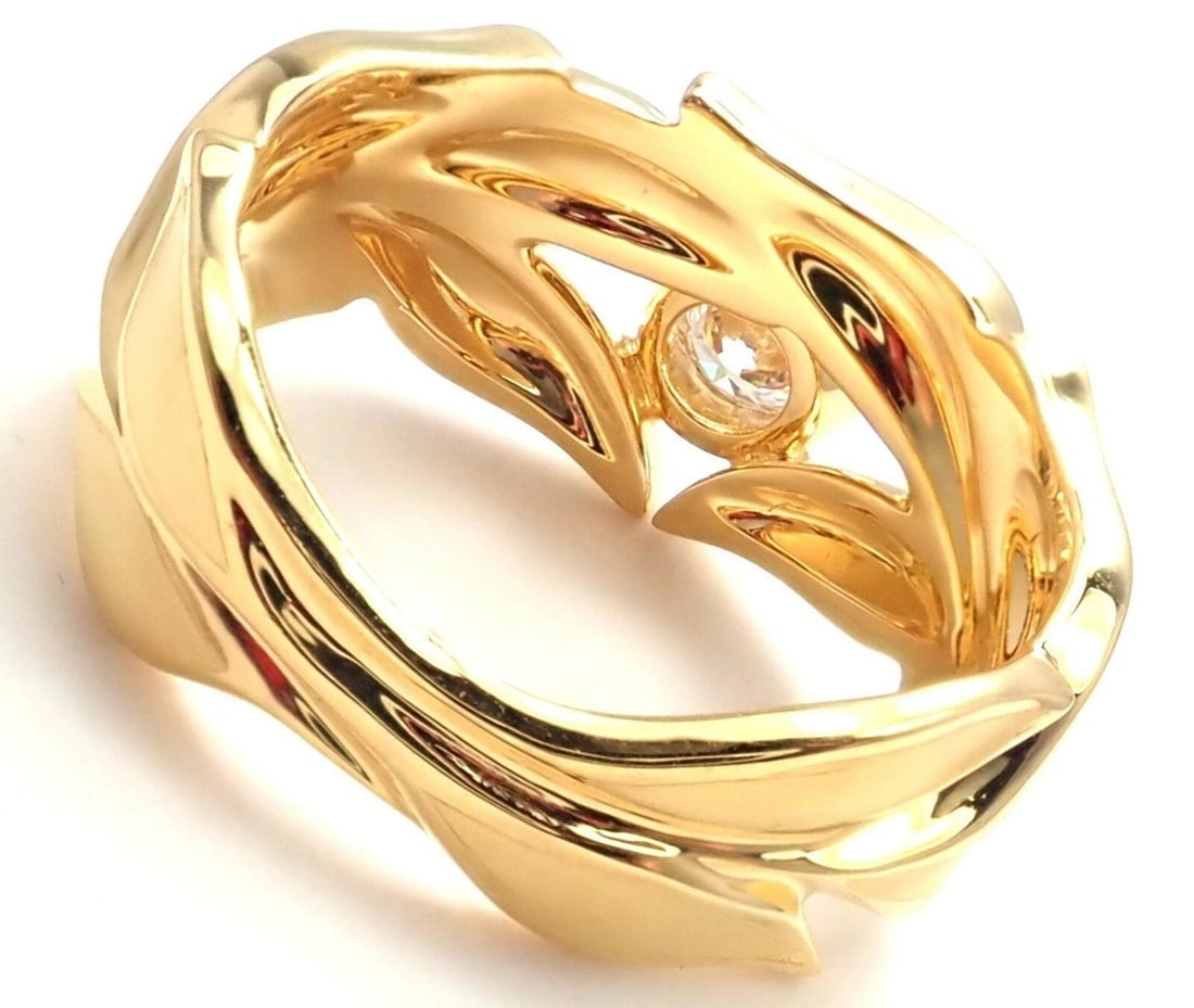 New! Authentic Carrera Y Carrera 18k Mi Princes Greco Roman Diamond Crown Ring - 4