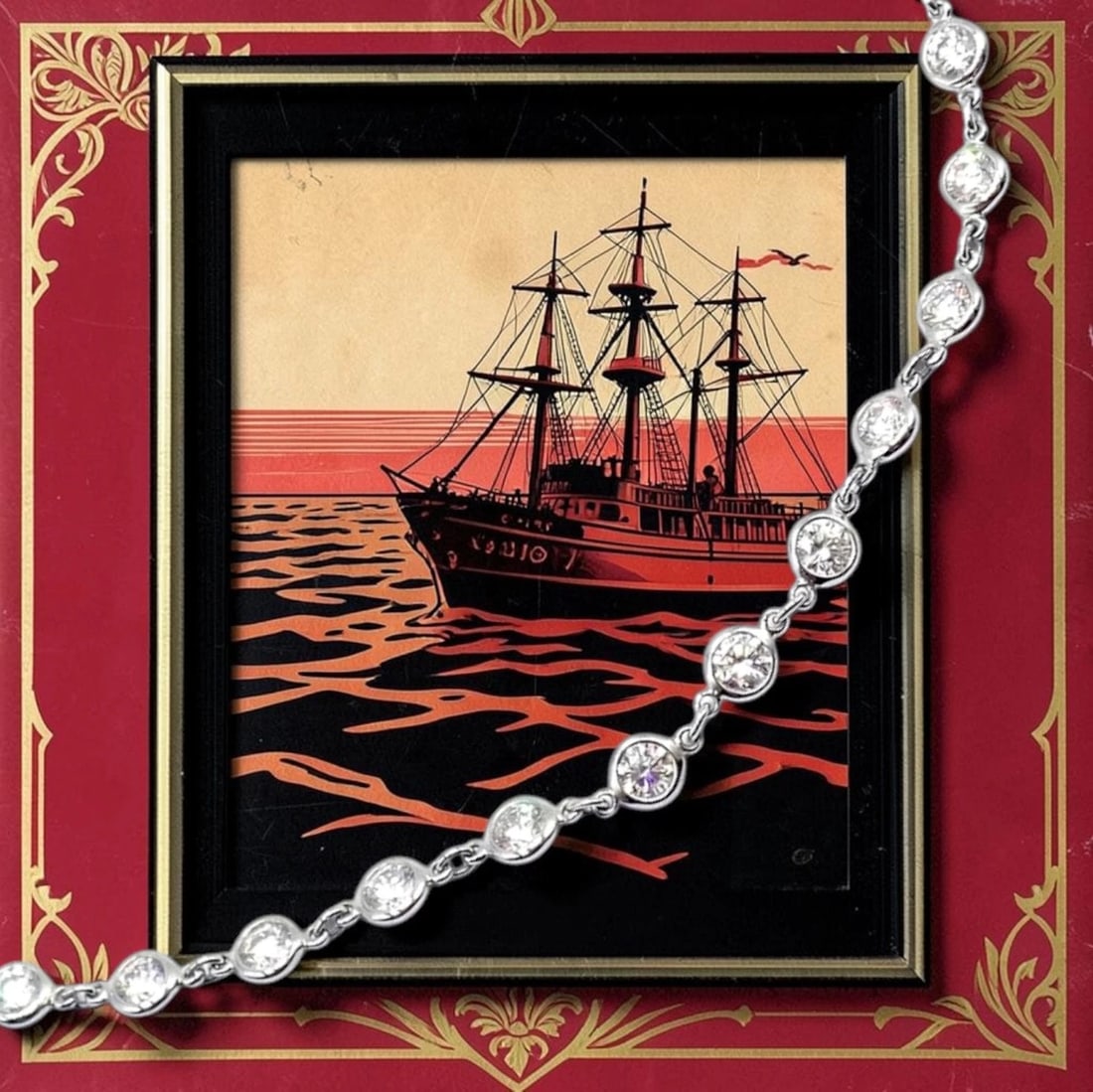 Authentic! Tiffany & Co Peretti Platinum Diamonds By The Yard Necklace $60,000 - 2