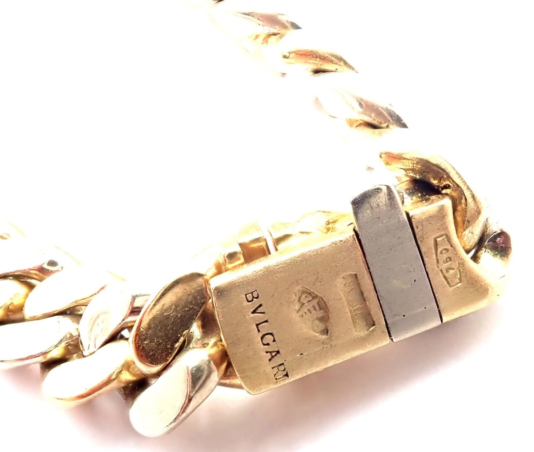 Bvlgari Bulgari 18k Yellow White Gold Diamond Monete Antique Coin Link Necklace - 9