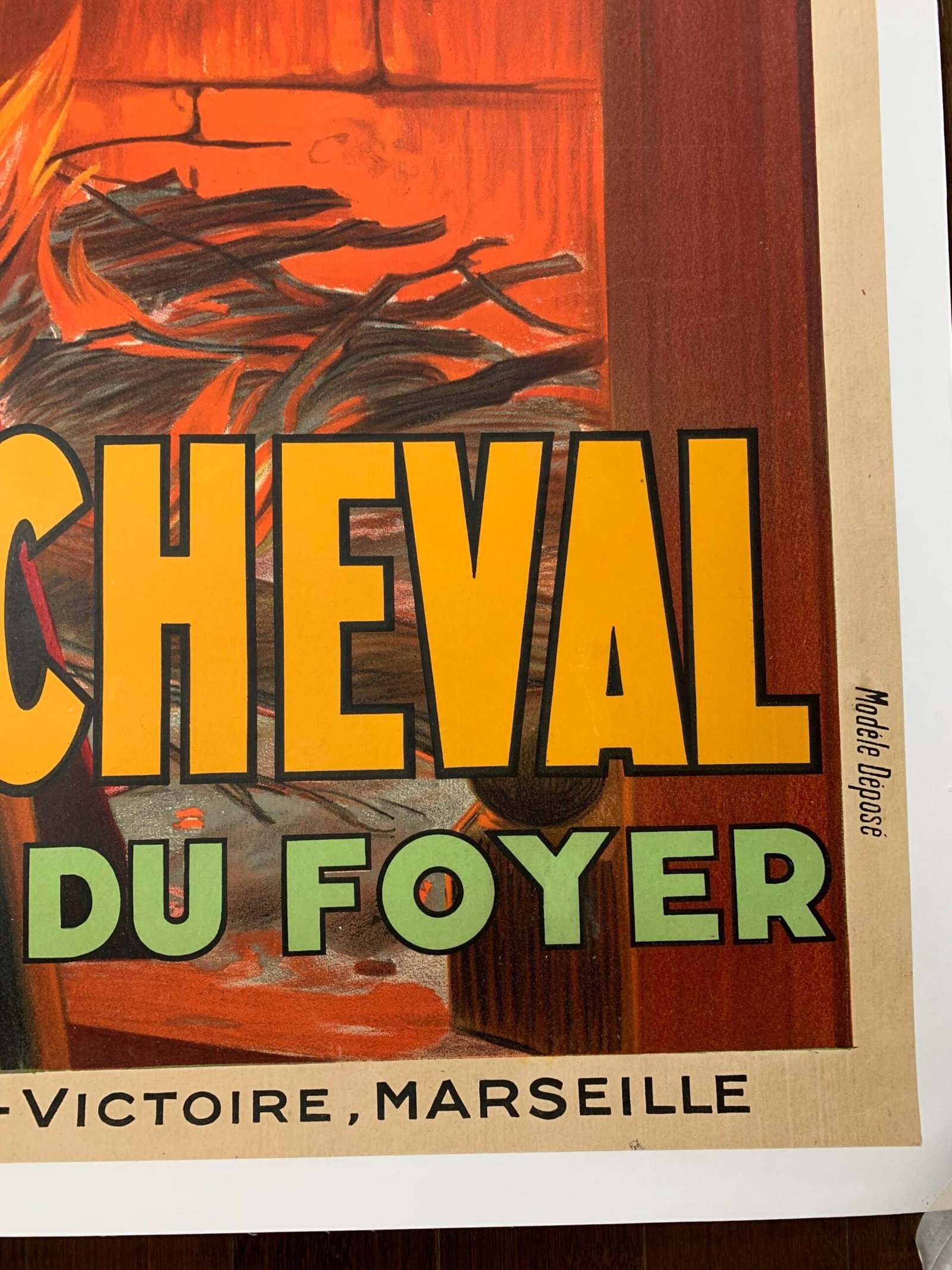 Savon Fer A Cheval - Art by Henry le Monnier (1931) 47" x 63" French Advertising Poster LB - 7