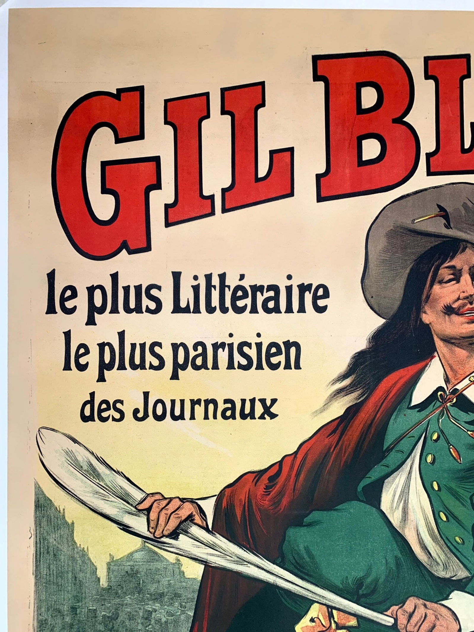Gil Blas (1892) 39.5"X55.25" French Advertising Poster LB - 2