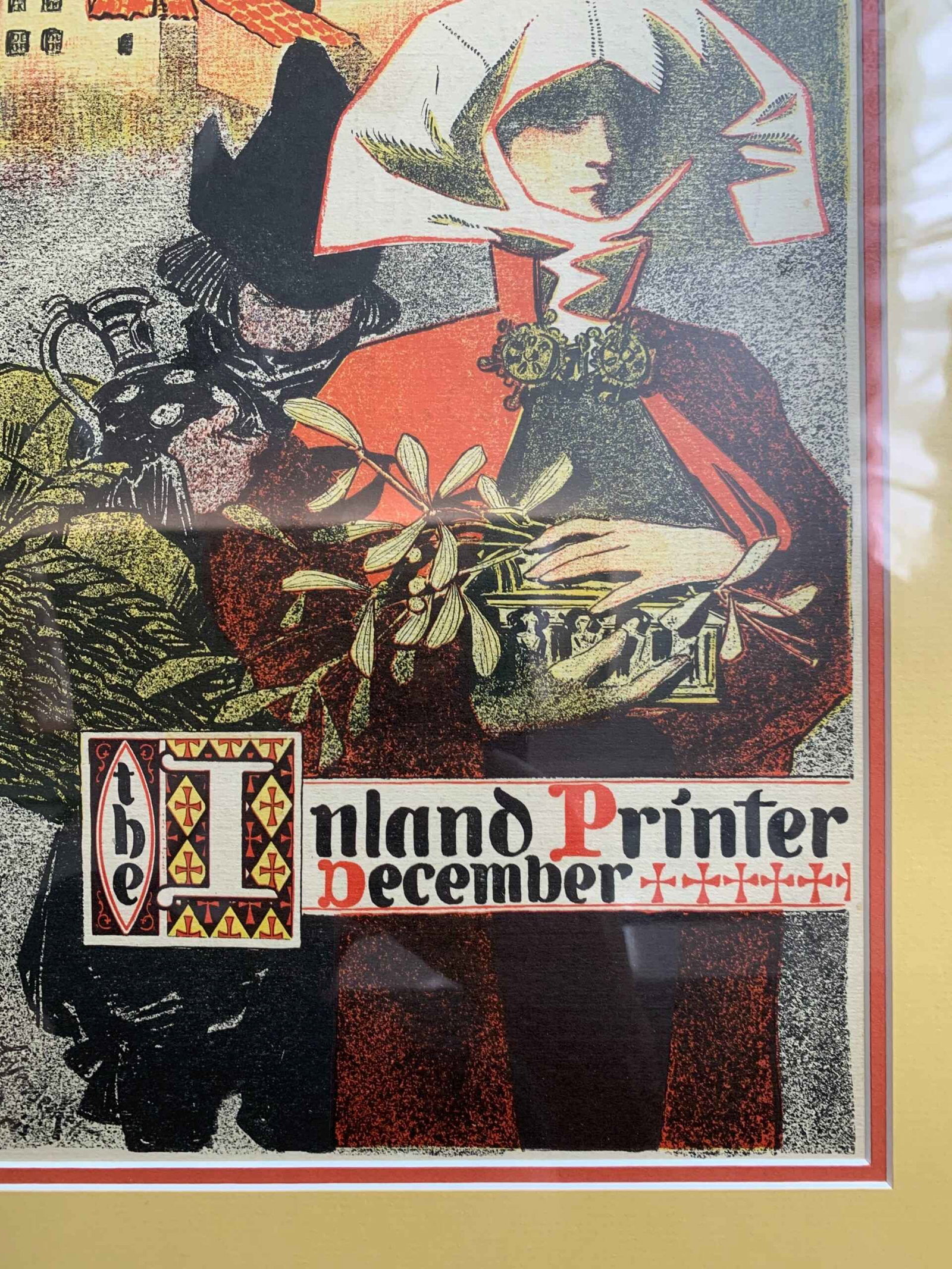 Inland Printer - Art by Leyendecker (1897) US Framed Magazine Cover - 3