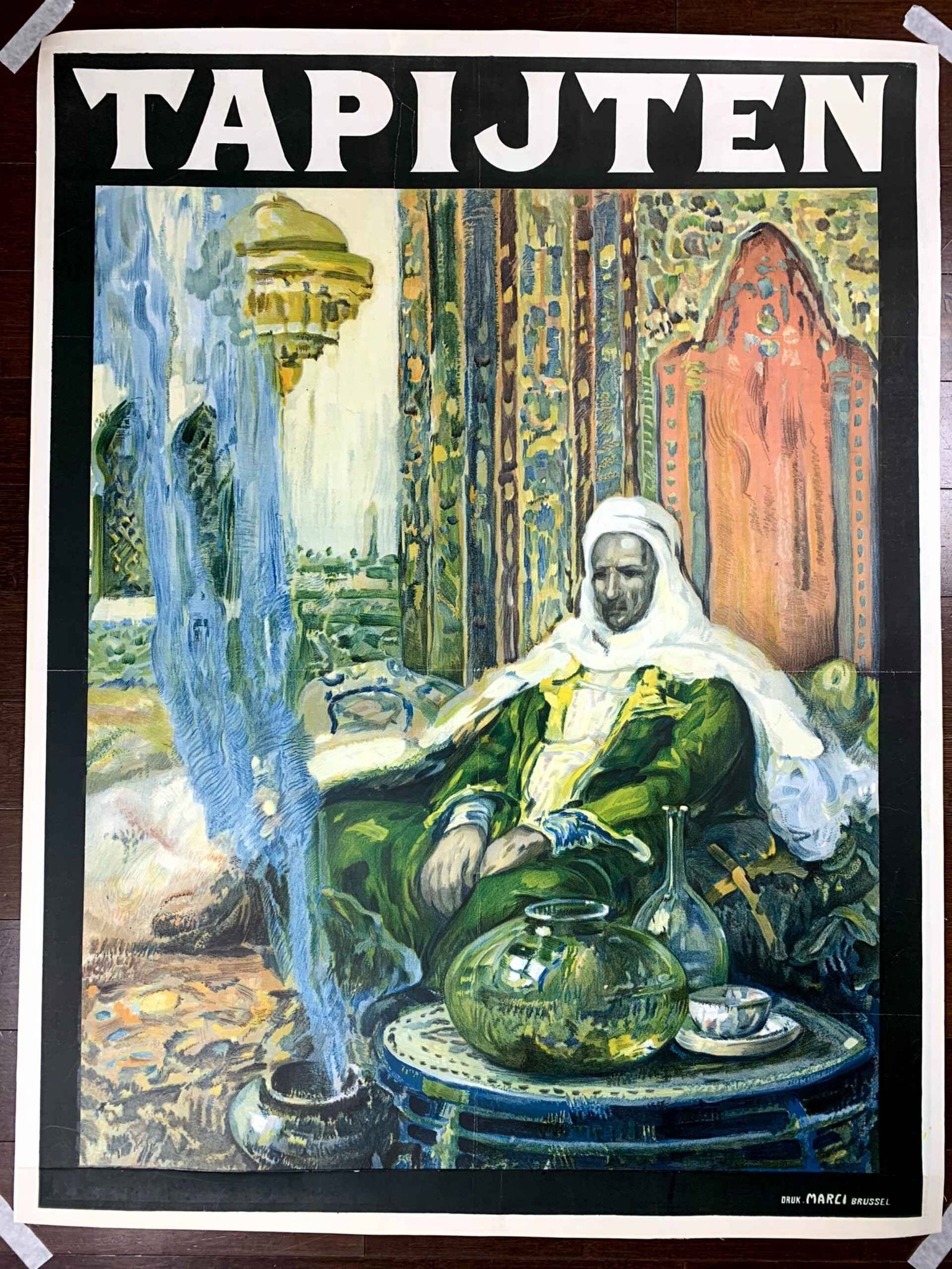 Tapijten - Art By Marci (1934) 31.75x41.25 Belgian Advertising Poster LB: Tapijten - Art By Marci (1934) 31.75x41.25 Belgian Advertising Poster LB Reserve: $553.00 Shipping: Domestic: Flat-rate of $56.00 to anywhere within the contiguous U.S. International: Foreign shipping