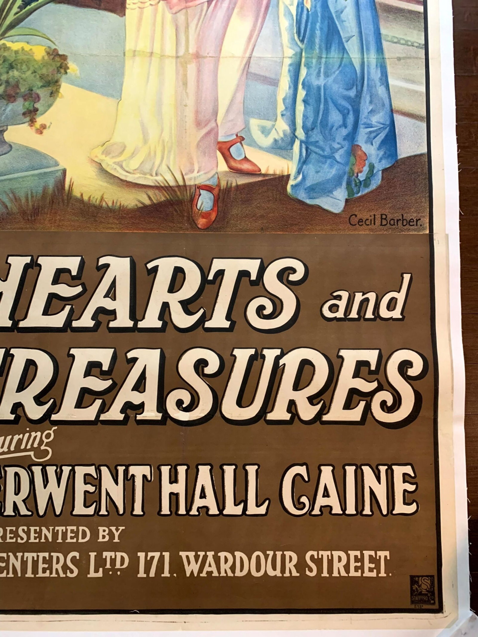 Hearts & Treasures (1919) US Three Sheet Movie Poster LB - 3