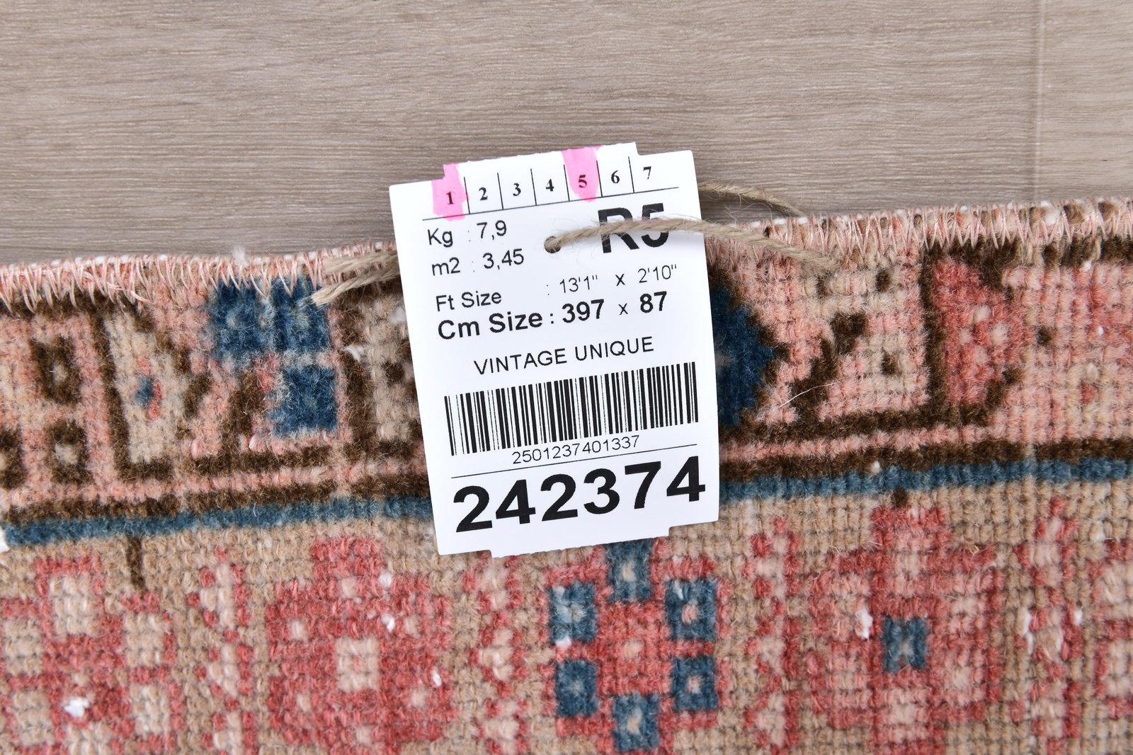 2'10'' x 13'0'' Turkish Vintage Runner Rug - 242374 - 14