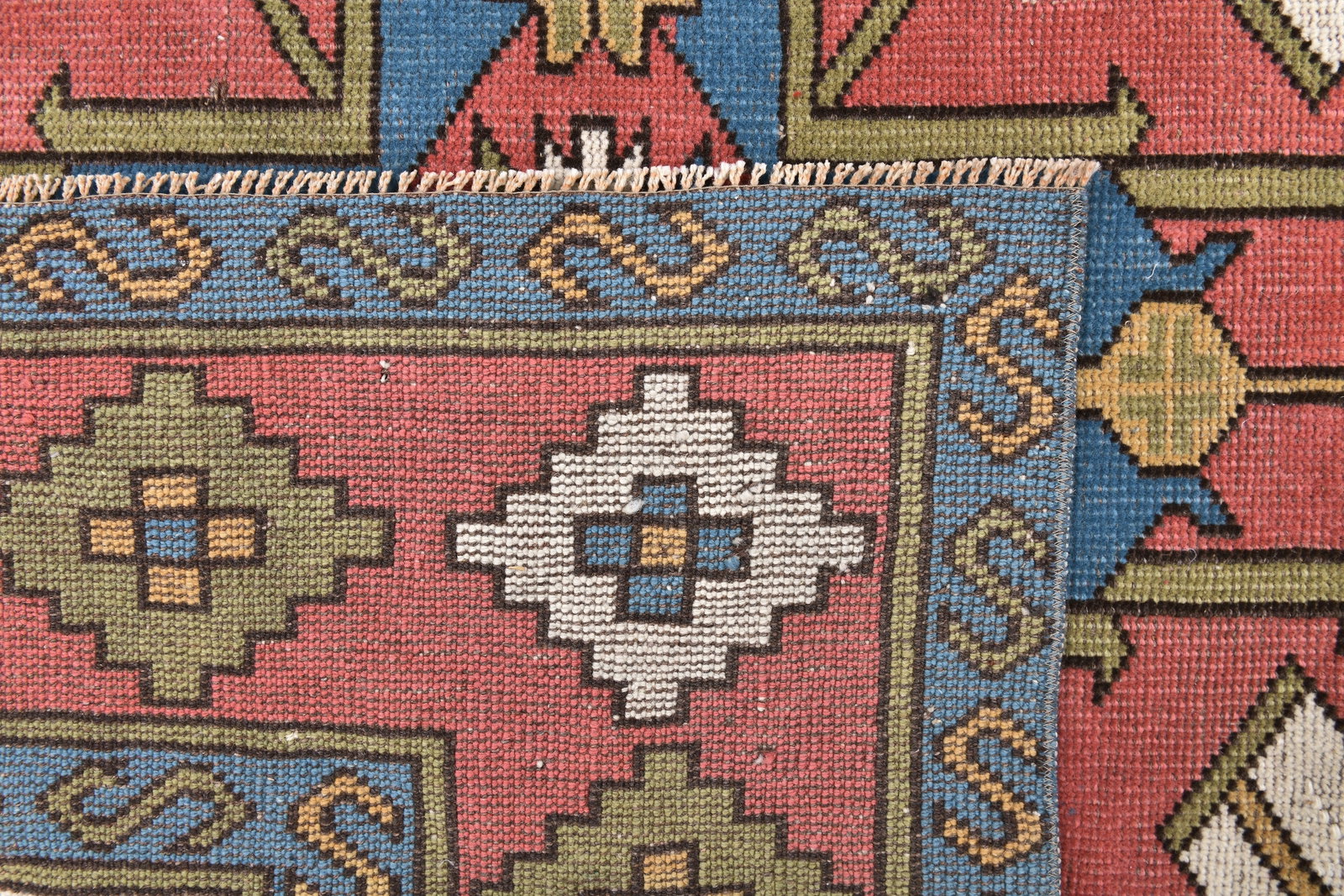 6'1'' x 8'1'' Handmade Vintage Wool Rug - 242322 - 11
