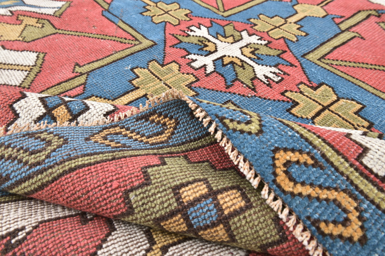 6'1'' x 8'1'' Handmade Vintage Wool Rug - 242322 - 13