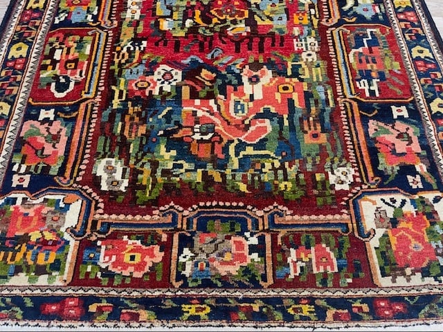 Antique Persian Gul Farangh Bakhtiiari - 6