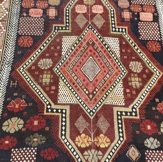 Antique karabagh Caucasian Rug-856 - 3