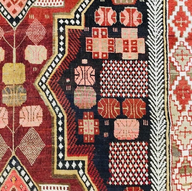 Antique karabagh Caucasian Rug-856 - 4