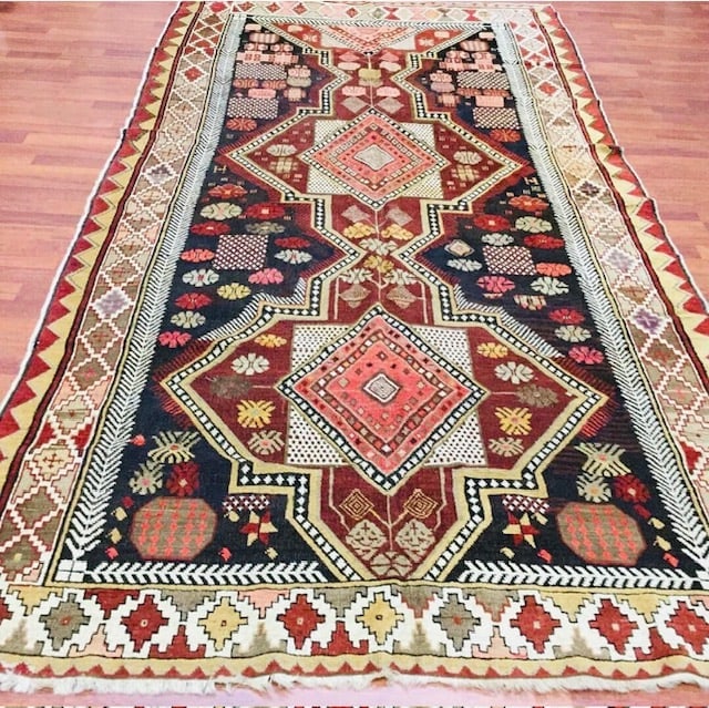 Antique karabagh Caucasian Rug-856 - 7