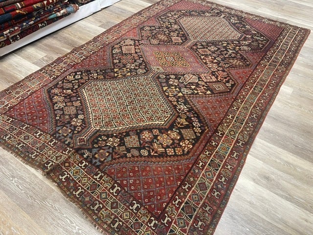 Antique Persian Tribal Khamseh / Shiraz rug-2020 (1 of 11)