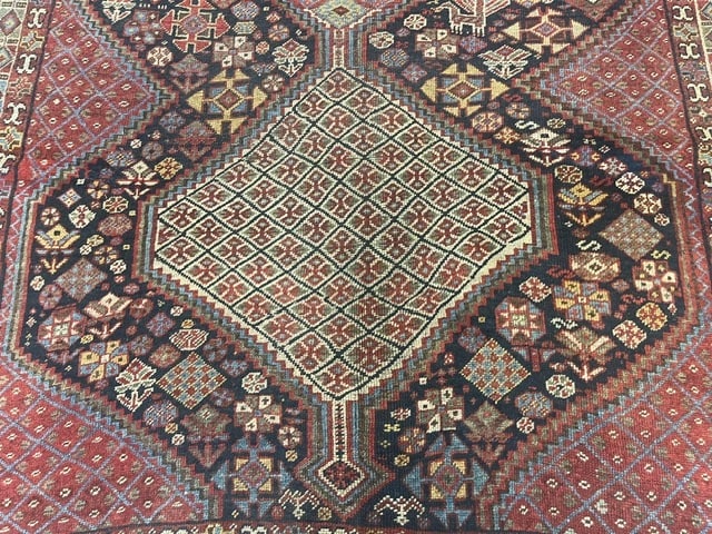 Antique Persian Tribal Khamseh / Shiraz rug-2020 - 3