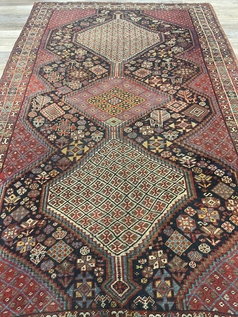 Antique Persian Tribal Khamseh / Shiraz rug-2020 - 6