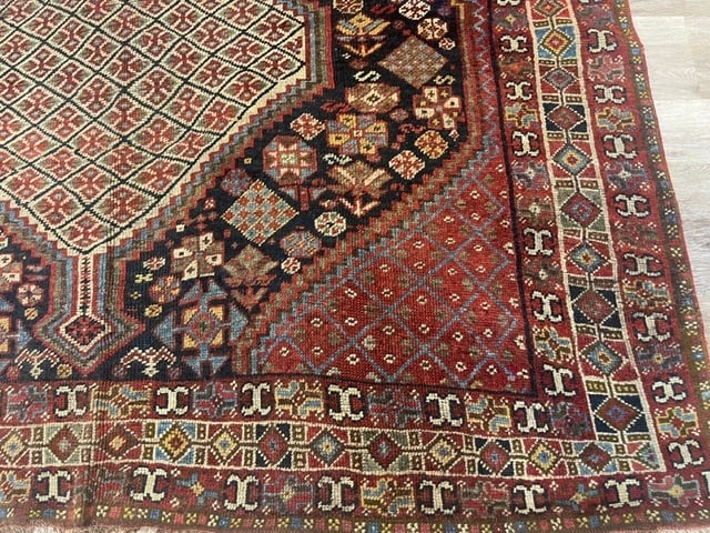 Antique Persian Tribal Khamseh / Shiraz rug-2020 - 8