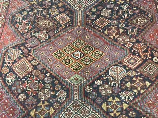 Antique Persian Tribal Khamseh / Shiraz rug-2020 - 9