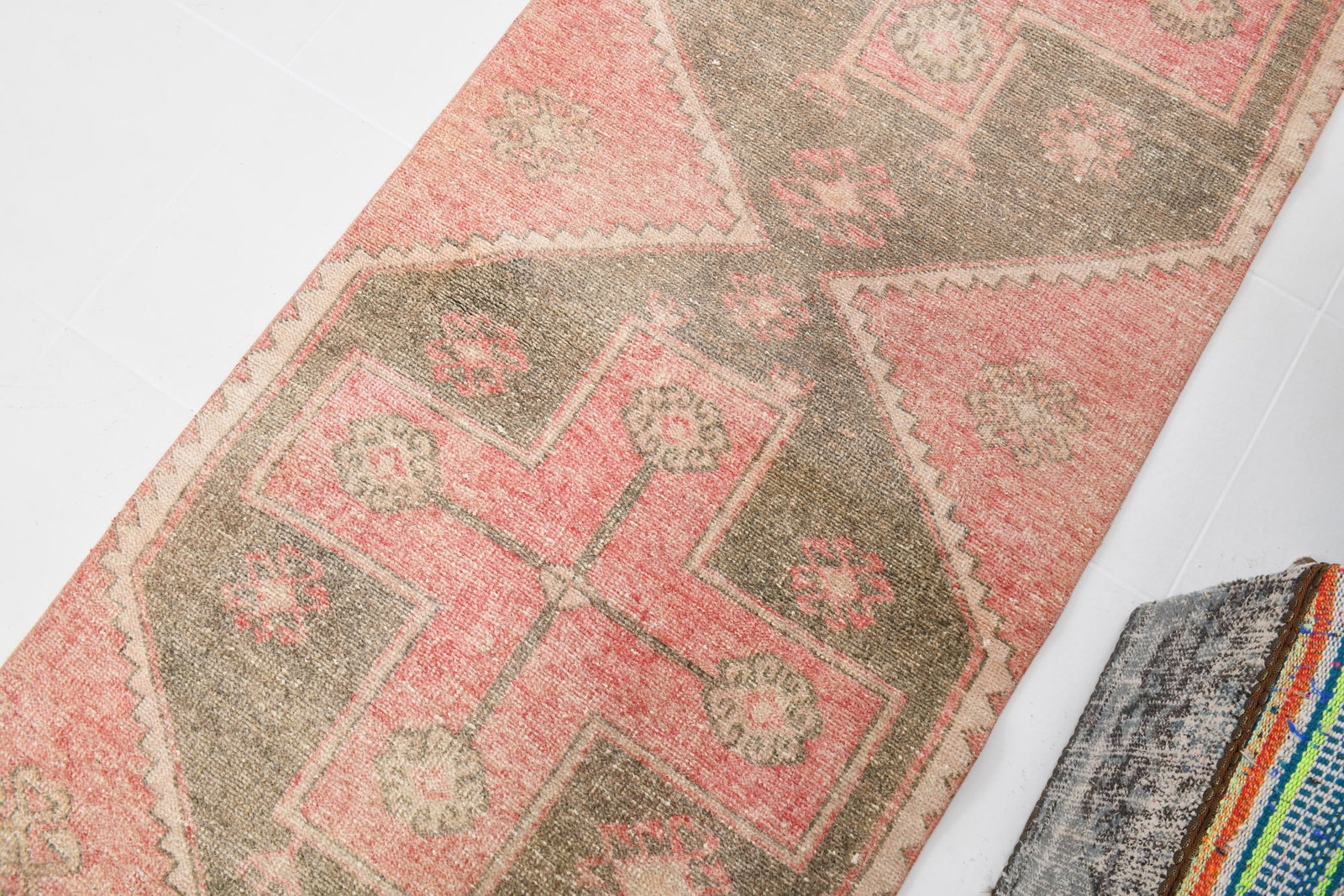 2'11'' x 8'11'' Vintage Wool Runner Rug - 20604 - 5