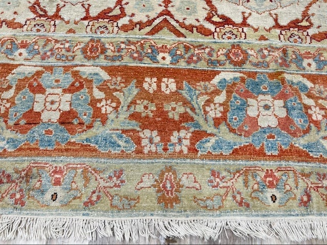 Vintage Turkish Ushak Rug-5336 - 3