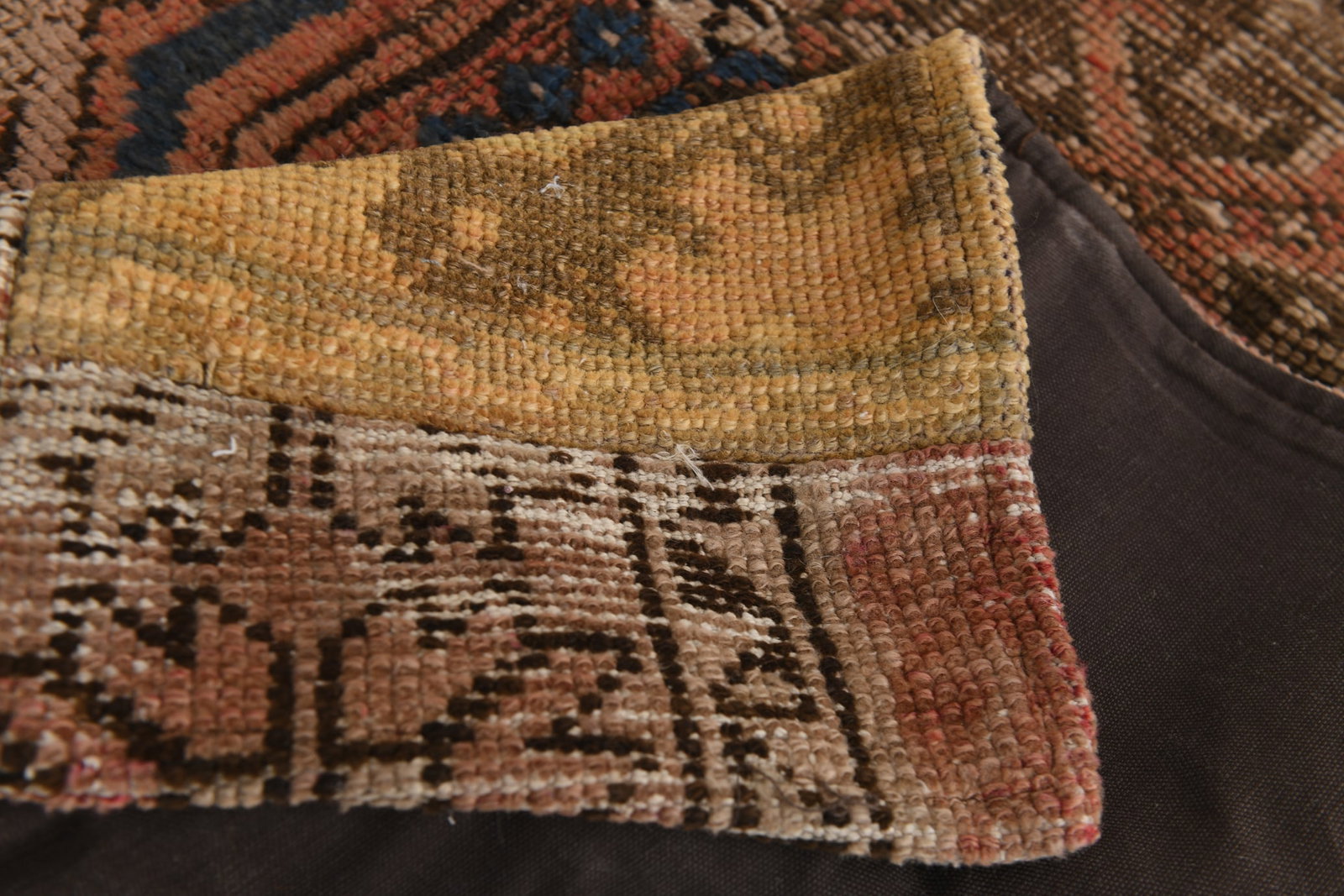 2'3'' x 10'5'' Handmade Vintage Wool Patchwork Rug - 579 - 17