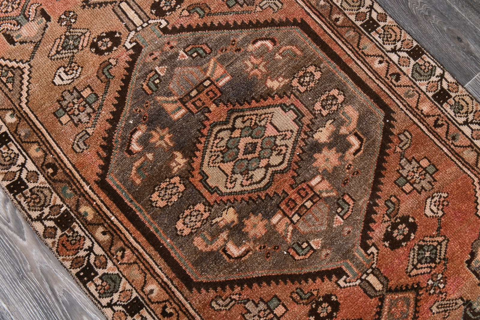 2'11'' x 12'8'' Unique Handmade Vintage Rug - 242388 - 4