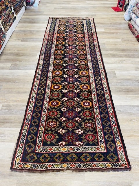 Antique persian Kurdish Runner-5007: Title:Antique persian Kurdish Runner-5007 Description:Beautiful all over Mina khani Runner from Kurdistan, northwest Persia, size 3 ft. 4 inches by 10 ft. 5 inches, circa 1920 in excellent condition ,