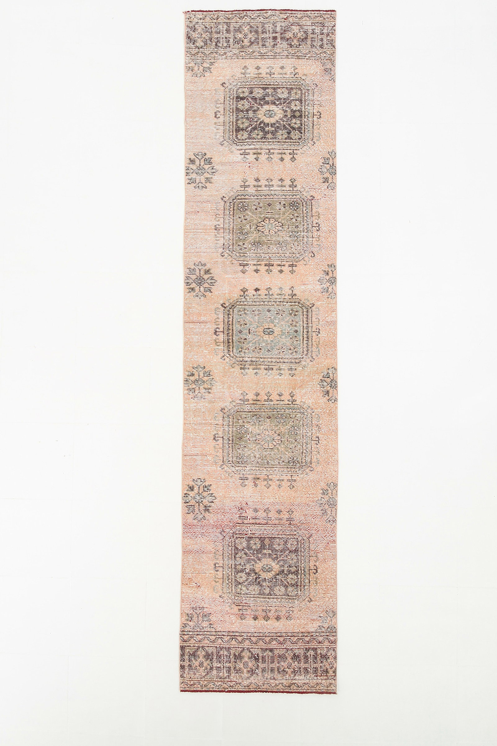 2'8'' x 11'9'' Turkish Vintage Runner Rug - 5329 (1 of 20)