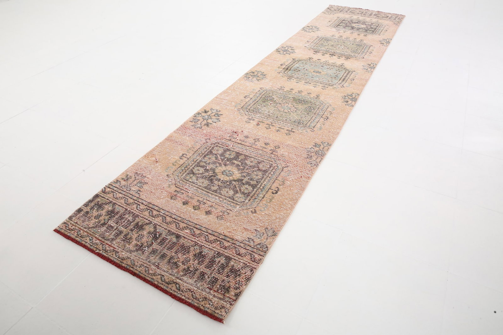 2'8'' x 11'9'' Turkish Vintage Runner Rug - 5329 - 5