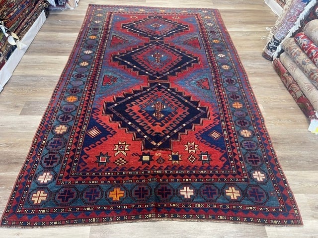 Antique Kazak Caucasian Rug-3062 (1 of 9)