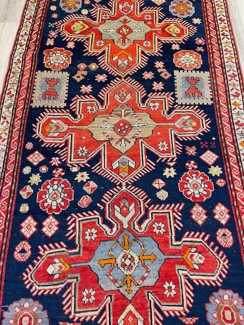 Antique dated Shusha Karabag Caucasian rug-4254 - 3