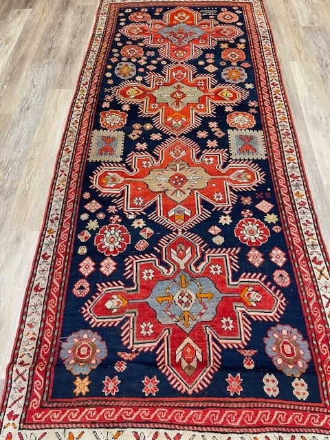 Antique dated Shusha Karabag Caucasian rug-4254 - 7