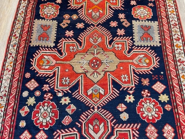 Antique dated Shusha Karabag Caucasian rug-4254 - 8