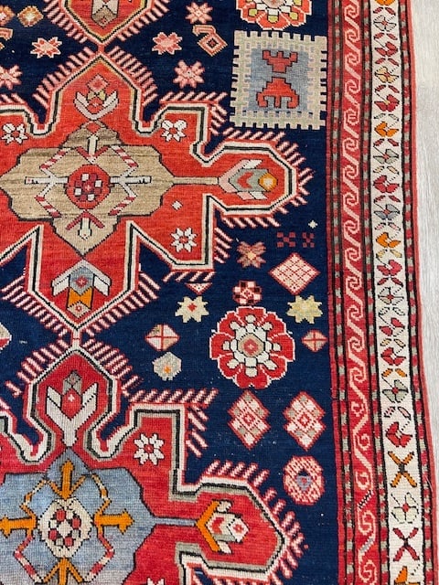 Antique dated Shusha Karabag Caucasian rug-4254 - 9