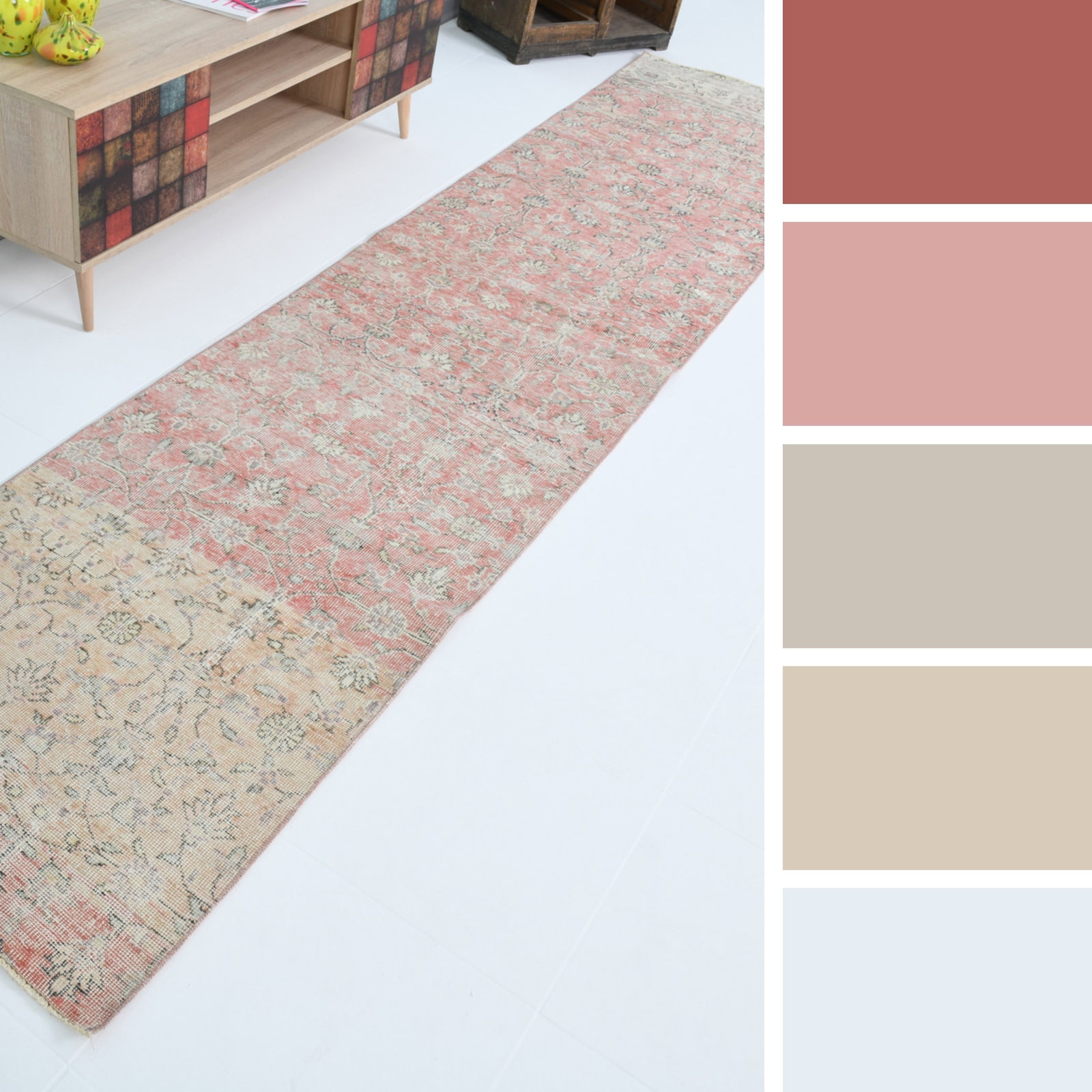 2'7'' x 11'11'' Vintage Wool Runner Rug - 17765 (1 of 15)