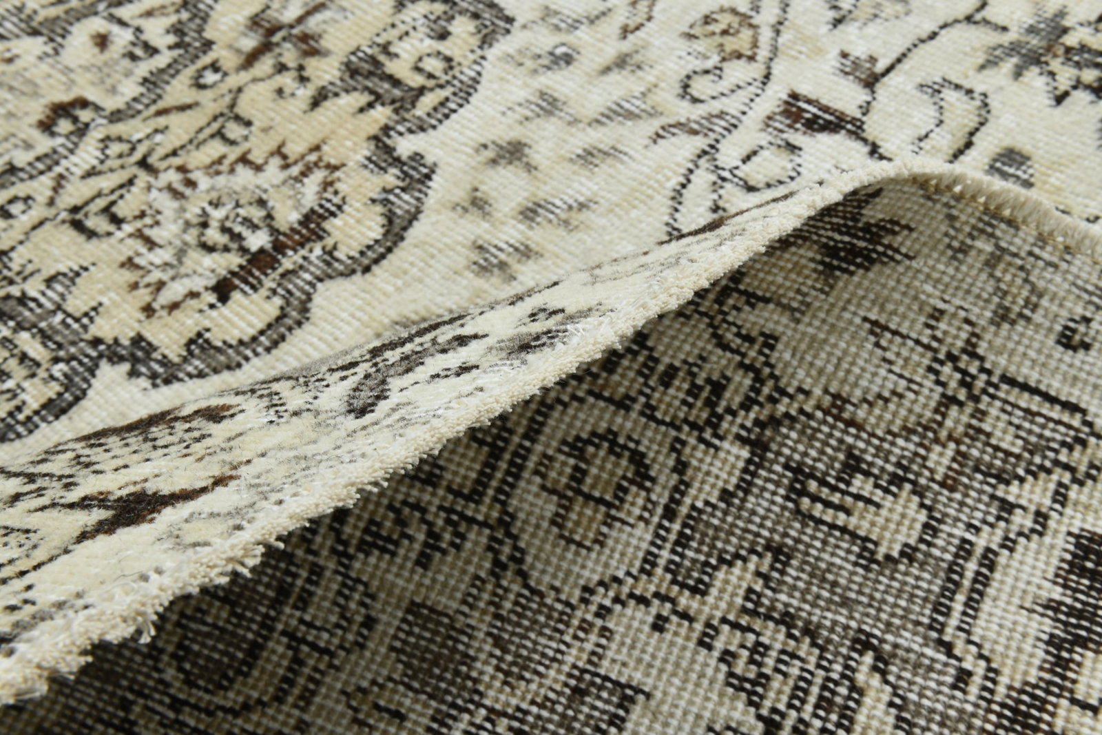 6'6'' x 9'8'' Handmade Vintage Wool Rug - 21498 - 15