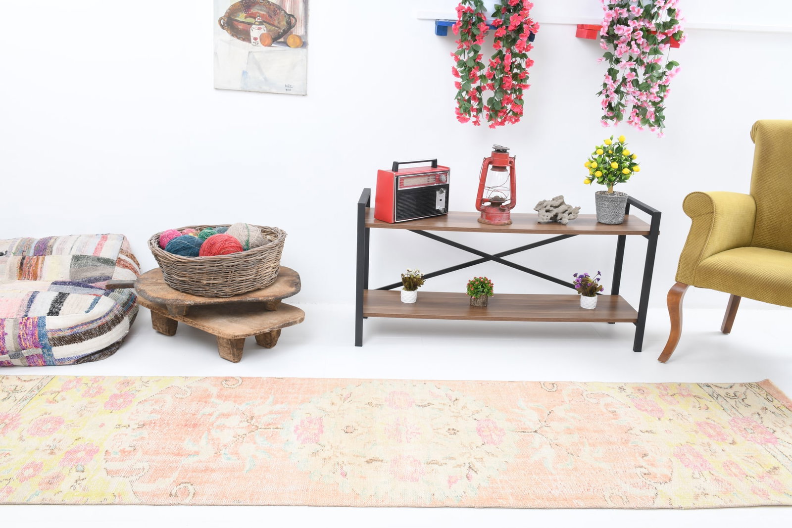 2'5'' x 9'8'' Handmade Vintage Wool Rug - 7137 - 3