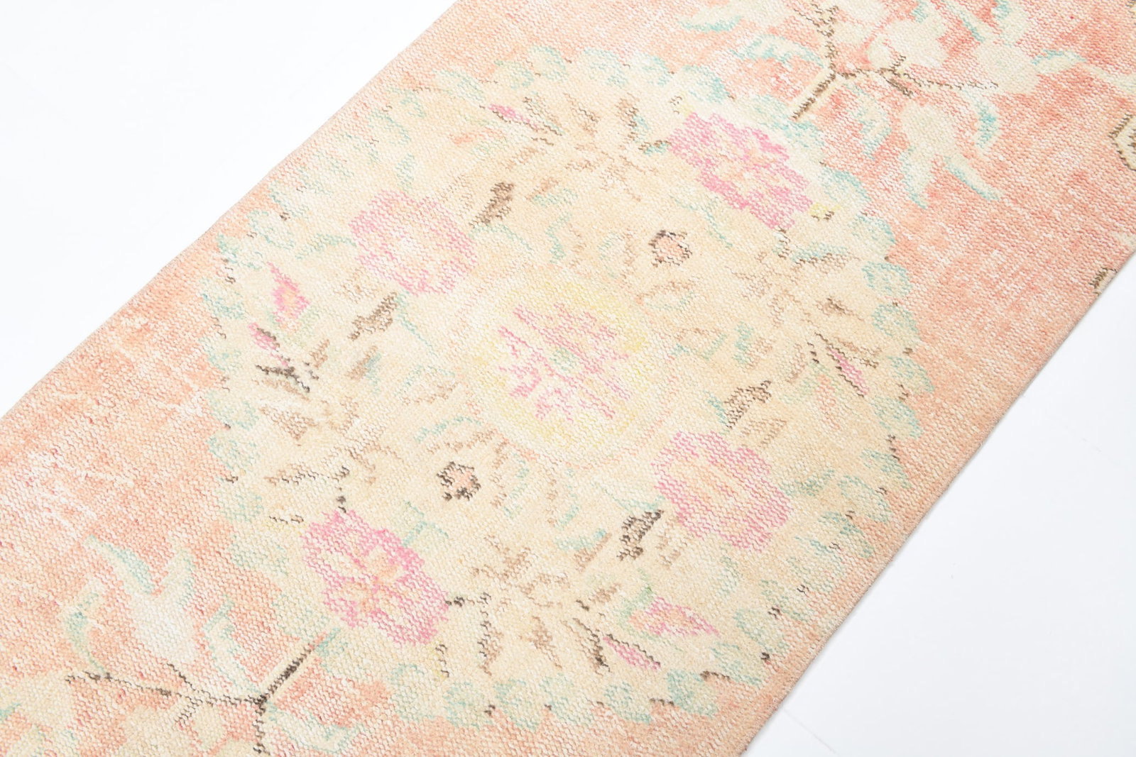 2'5'' x 9'8'' Handmade Vintage Wool Rug - 7137 - 6