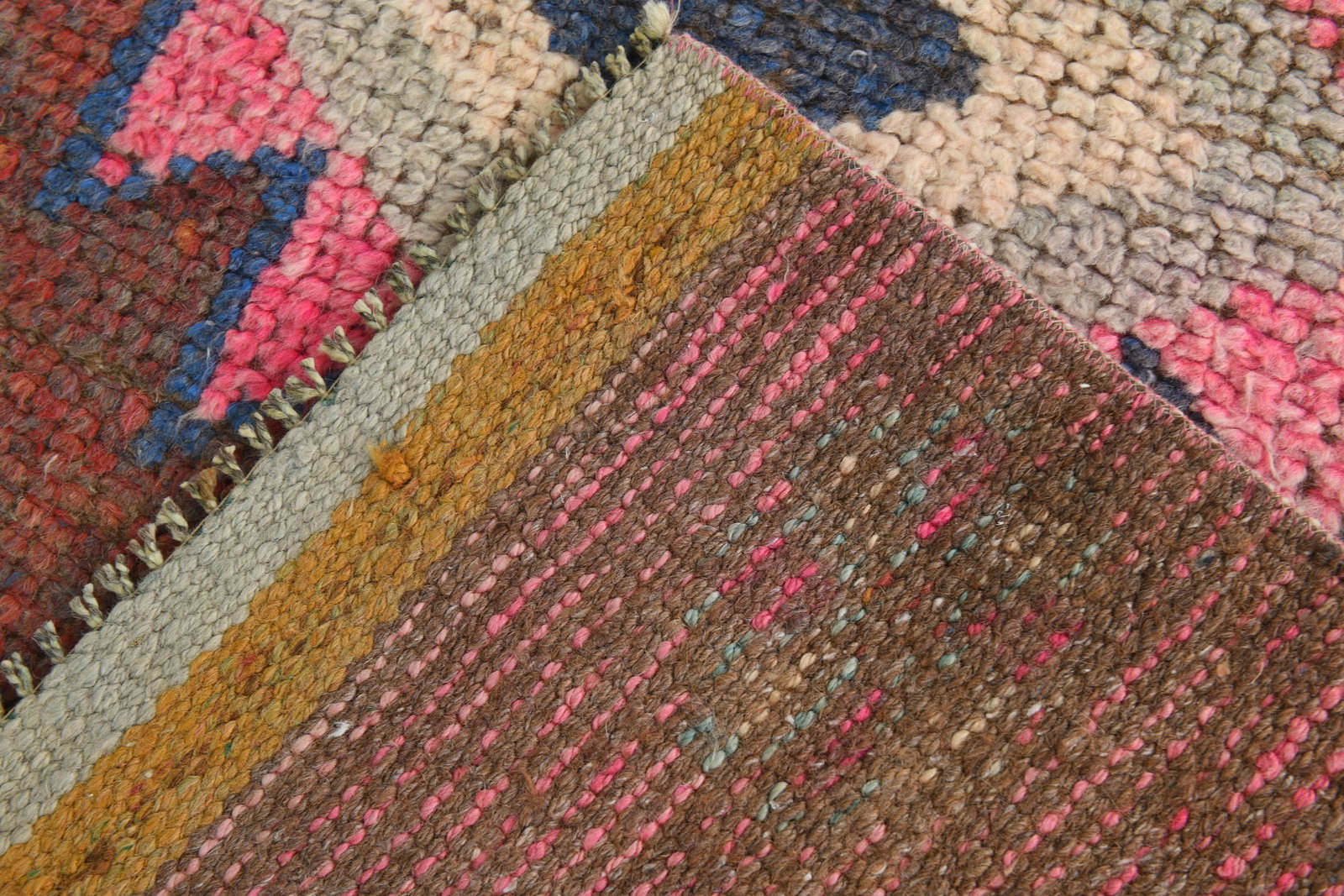 3'1'' x 10'2'' Handmade Vintage Wool Rug - 20607 - 11