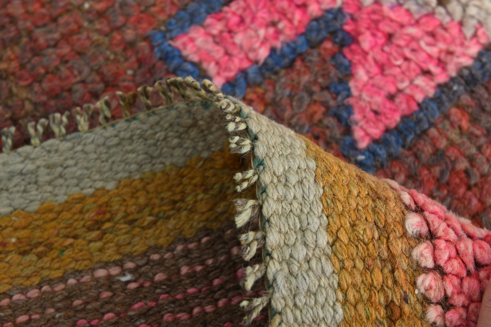 3'1'' x 10'2'' Handmade Vintage Wool Rug - 20607 - 13