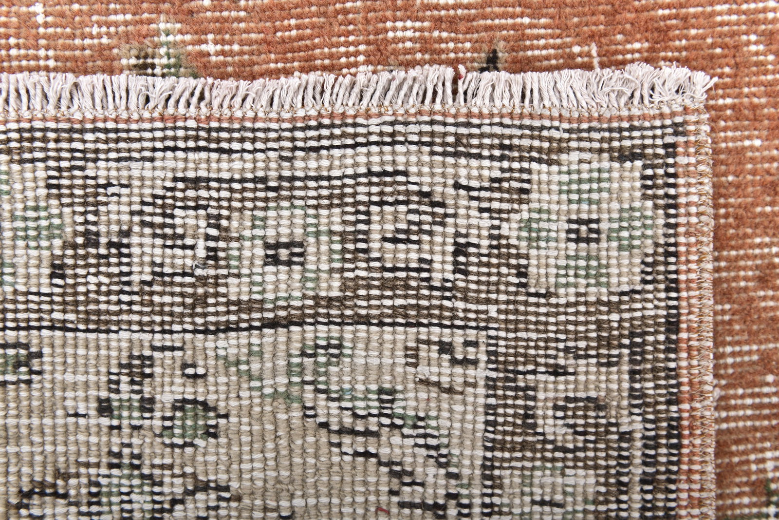 6'7'' x 9'10'' Handmade Vintage Wool Rug - 243823 - 11