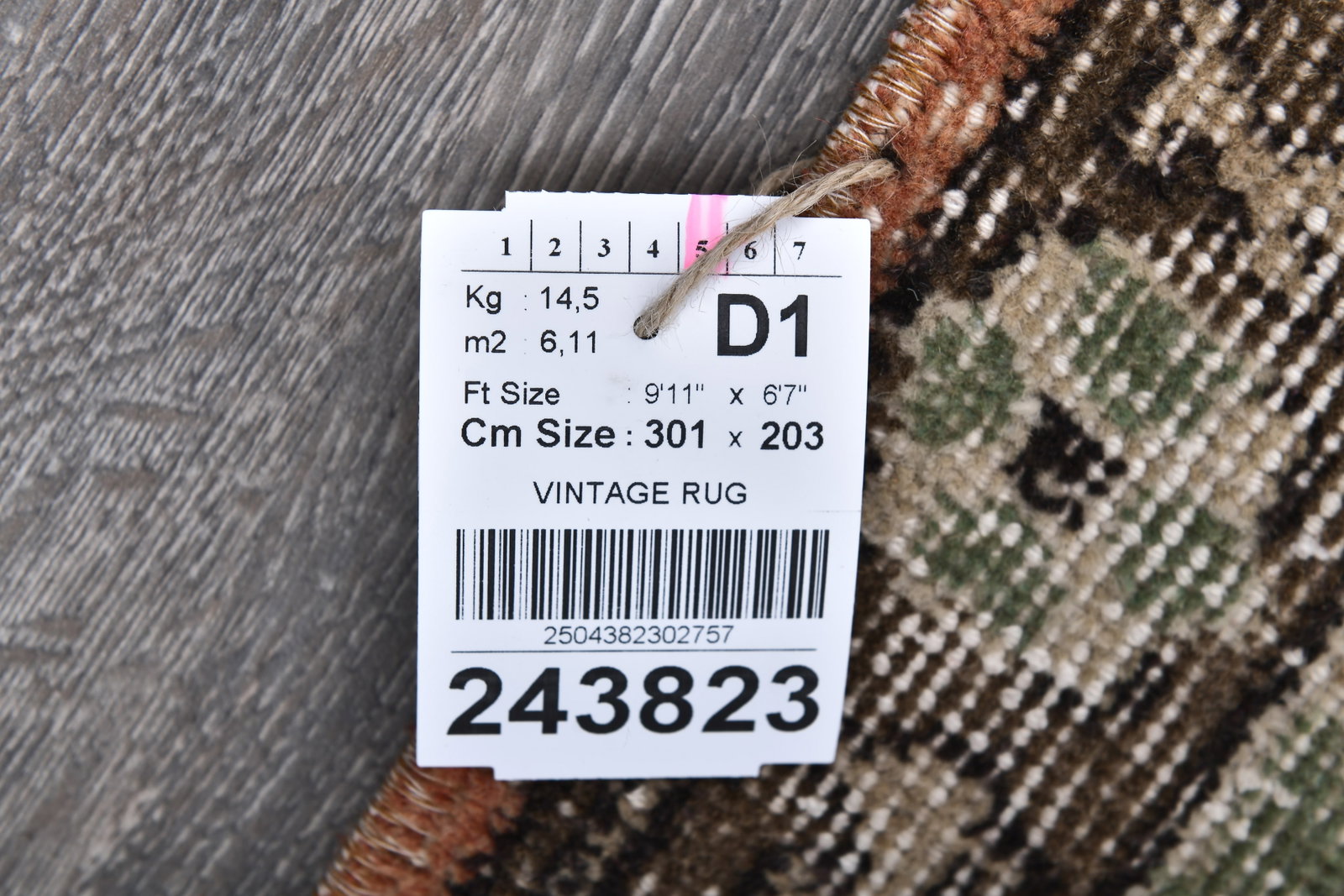 6'7'' x 9'10'' Handmade Vintage Wool Rug - 243823 - 15