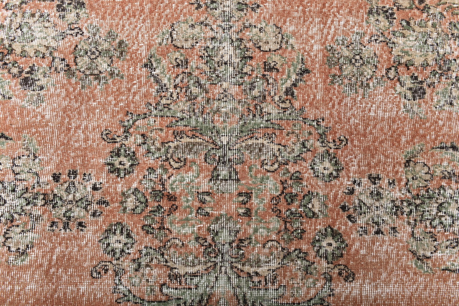 6'7'' x 9'10'' Handmade Vintage Wool Rug - 243823 - 5