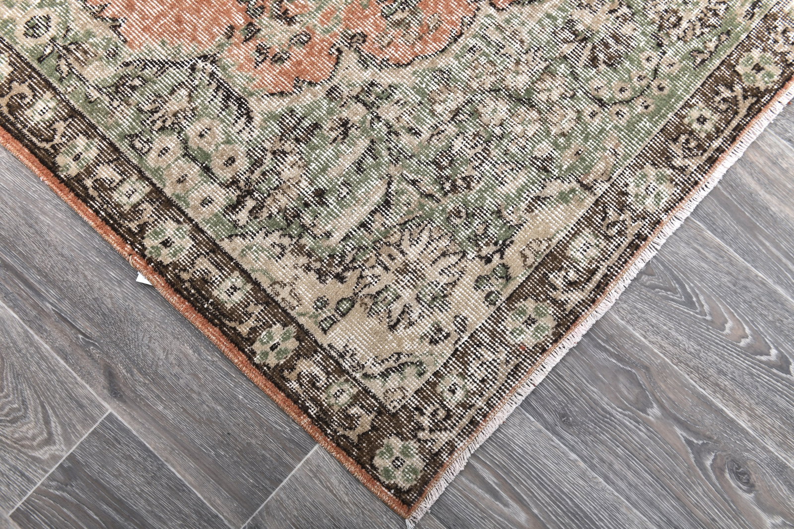 6'7'' x 9'10'' Handmade Vintage Wool Rug - 243823 - 7