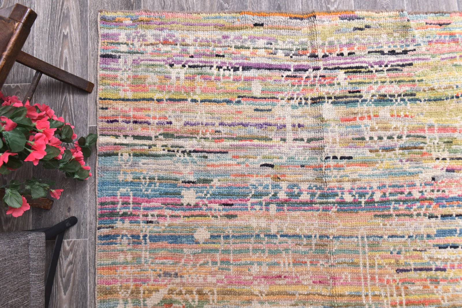 9'3'' x 12'4'' Turkish Vintage Runner Rug - 6898 - 12