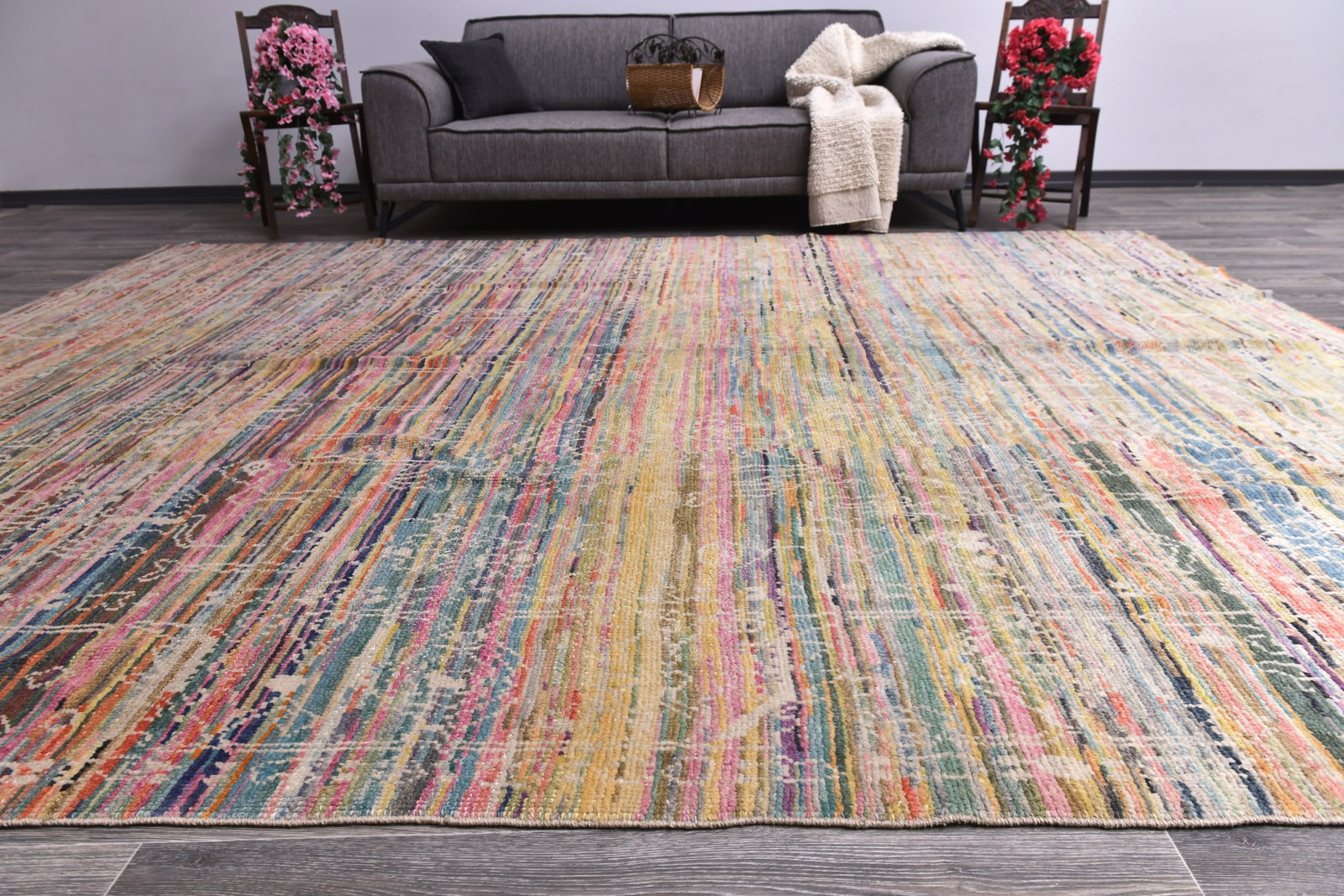 9'3'' x 12'4'' Turkish Vintage Runner Rug - 6898 (1 of 18)