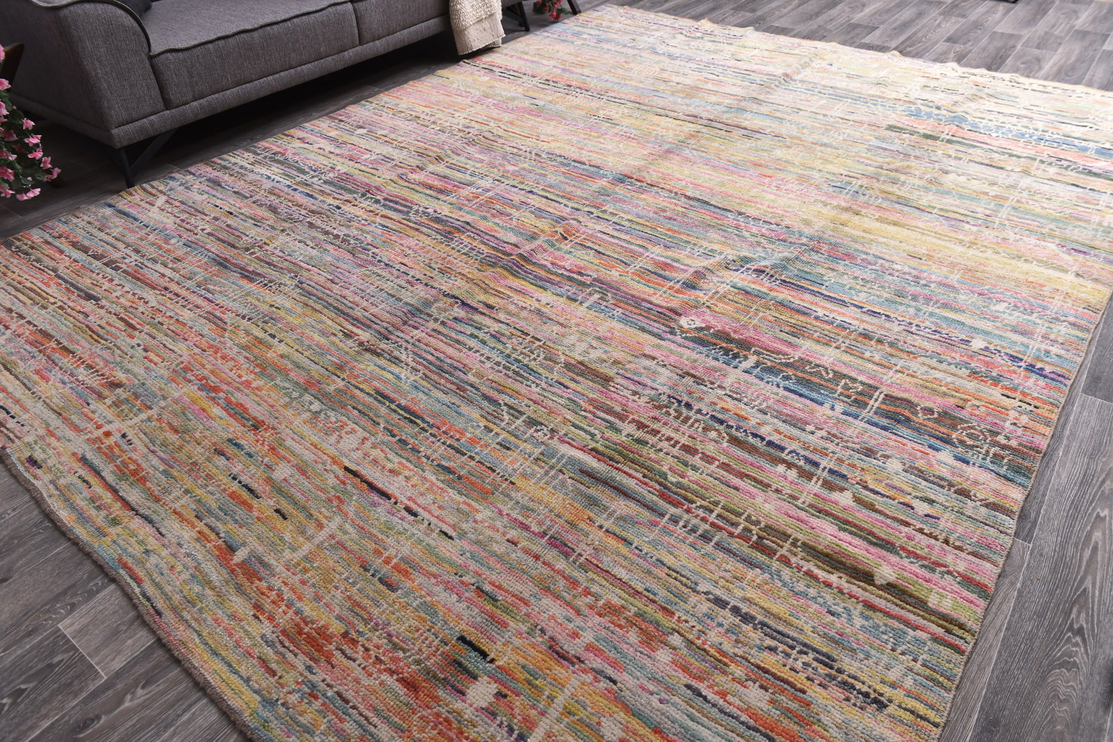 9'3'' x 12'4'' Turkish Vintage Runner Rug - 6898 - 2