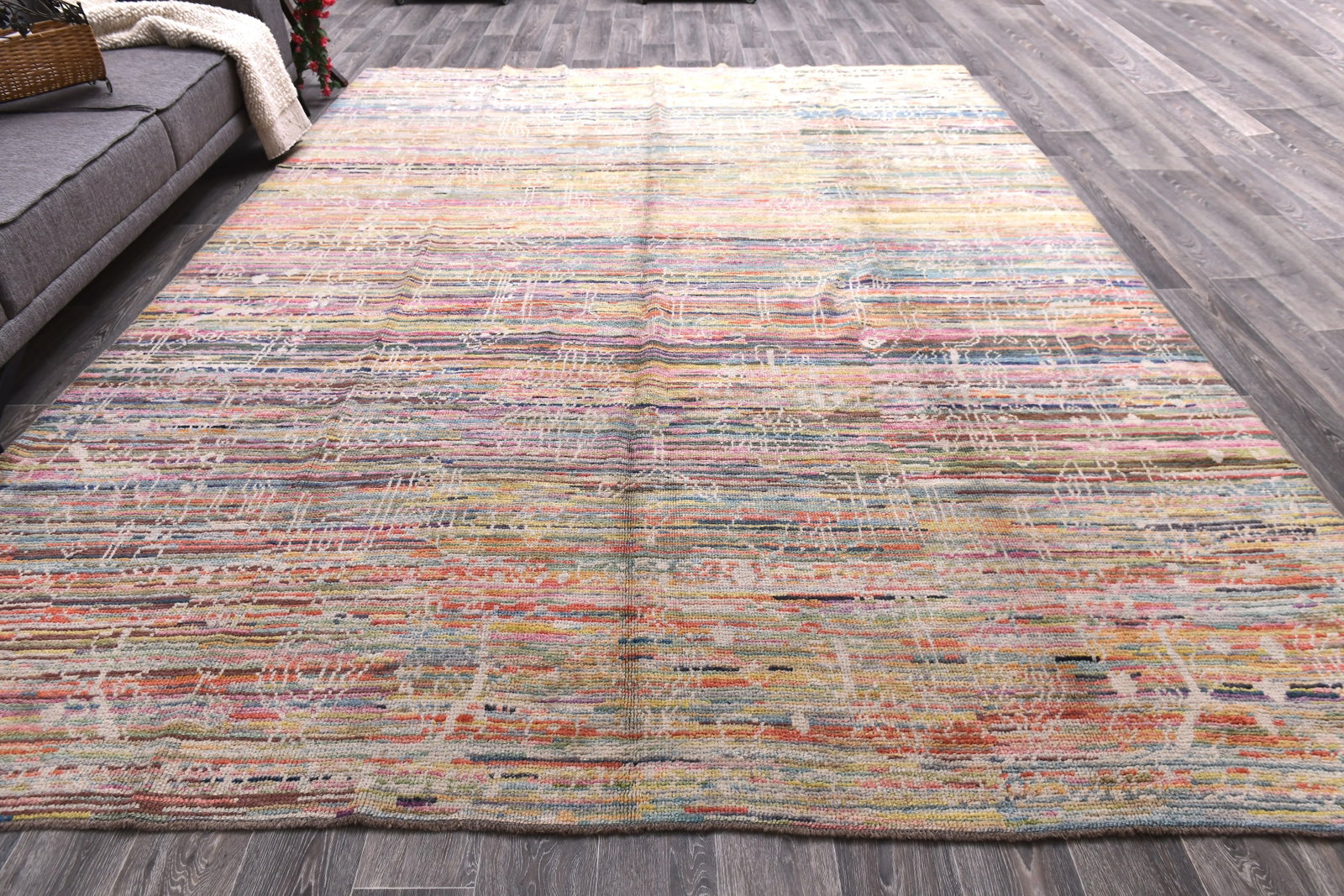 9'3'' x 12'4'' Turkish Vintage Runner Rug - 6898 - 3
