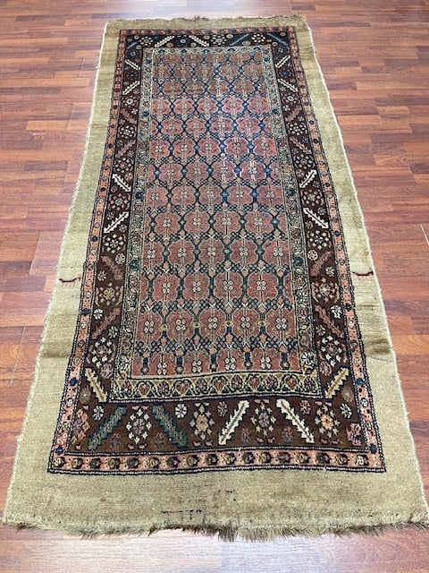 antique Persian kurdish Camel hair Rug-3950 (1 of 7)